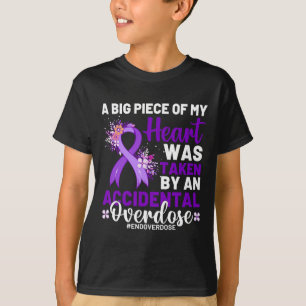 Addiction Awareness Drug Addiction Overdose Awaren T-Shirt