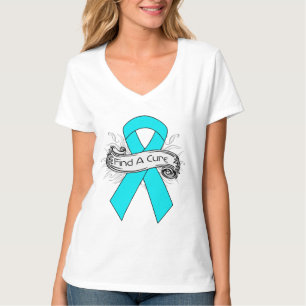 Addiction Awareness Find A Cure Ribbon T-Shirt
