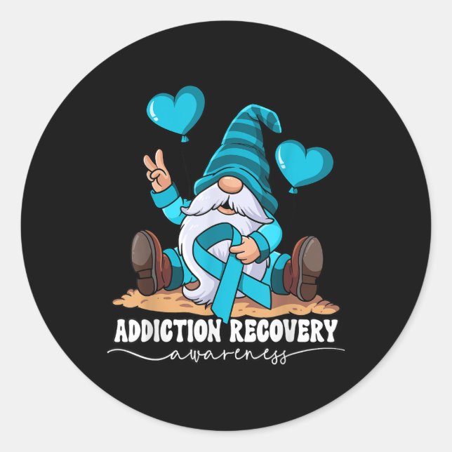Addiction Recovery Awareness _1  Classic Round Sticker (Front)