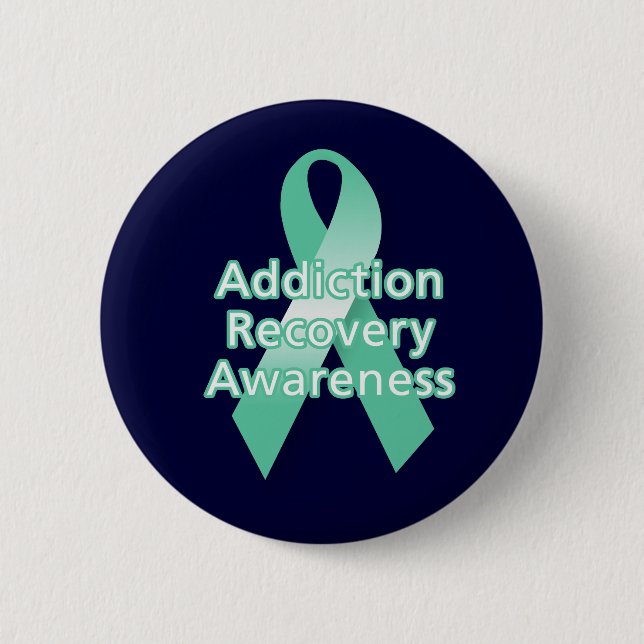 Addiction Recovery Awareness 6 Cm Round Badge (Front)