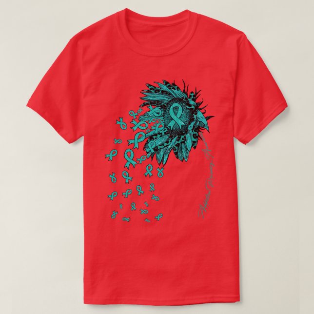 Addiction Recovery Awareness Awareness Sunflower r T-Shirt (Design Front)