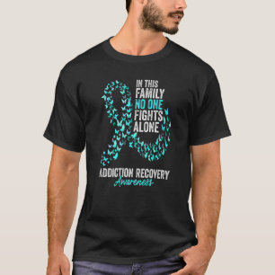 Addiction Recovery Awareness Month Butterflies Tea T-Shirt
