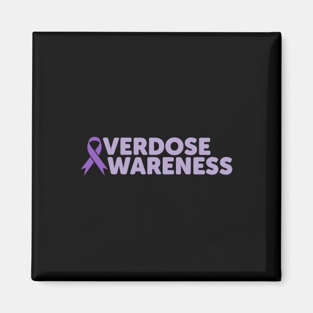 Addiction Recovery Overdose Awareness  Magnet (Front)