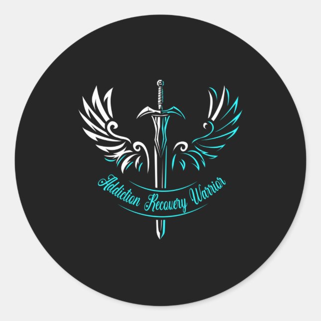 Addiction Recovery Warrior - Celebrate Recovery Aw Classic Round Sticker (Front)