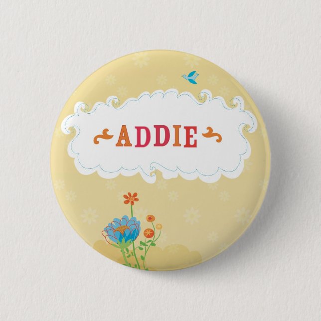 addie3 6 cm round badge (Front)