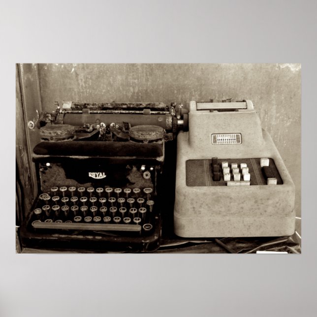 Adding Maching and Typwriter Poster (Front)