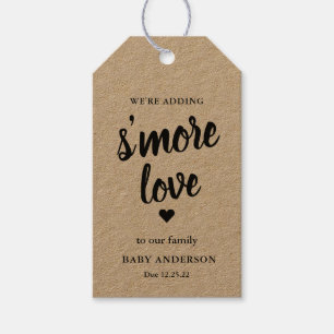 Adding S'more Love to our Family Baby Gift Tags