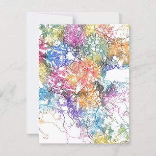 Addis Ababa Ethiopia City Map Postcard