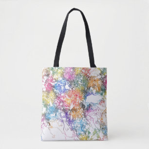 Addis Ababa Ethiopia City Map Tote Bag