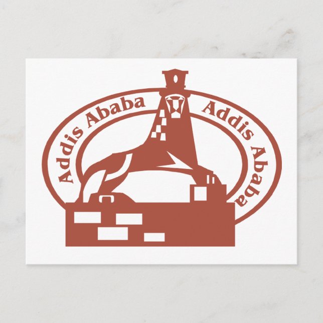 Addis Ababa Stamp Postcard (Front)