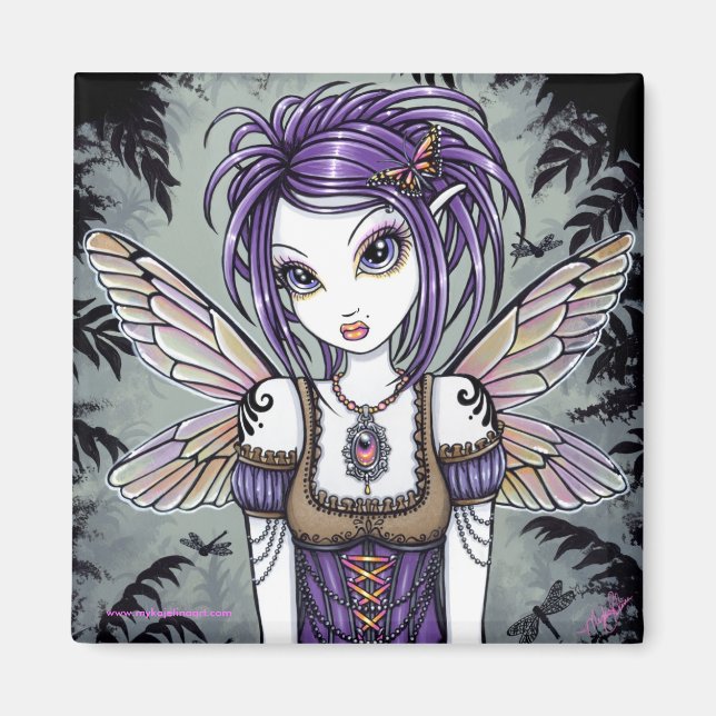 "Addison" Dragonfly Fairy Art Magnet (Front)