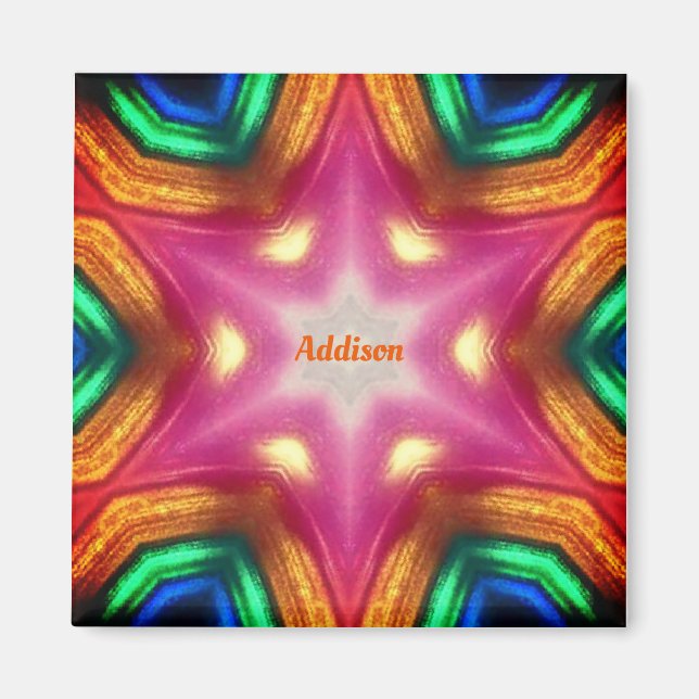 ADDISON ~  Gleaming Abstract Pattern ~ Magnet (Front)