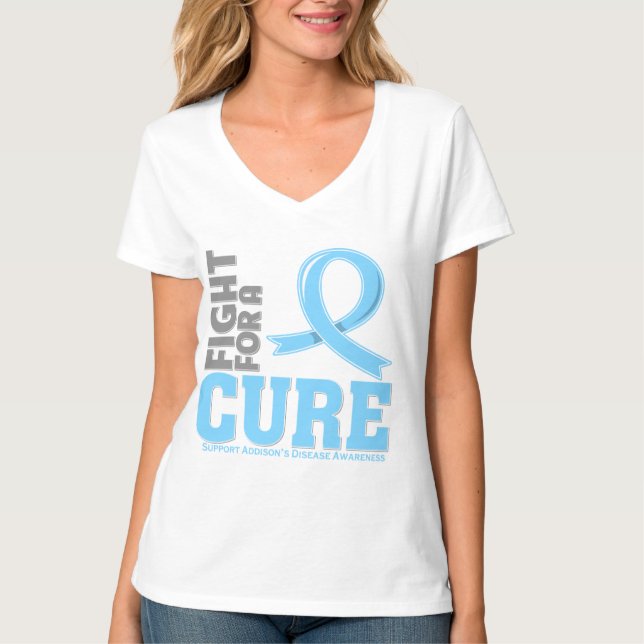 Addison’s Disease Fight For A Cure T-Shirt (Front)
