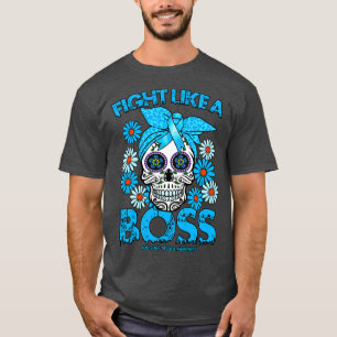Addisons Disease Awareness fight like a boss T-Shirt