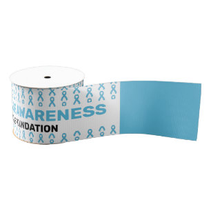 Addison's Disease Awareness Pattern Ribbon Grosgrain Ribbon