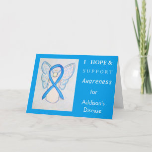 Addison's Disease Awareness Ribbon Greeting Card