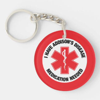 Addison's Disease Key Ring