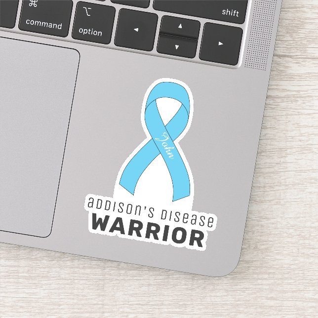 Addison's Disease Warrior Vinyl Sticker (Detail)