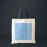 Additon Tote Bag<br><div class="desc">This is another great educational design by IQKids.This addition tote can be used as an excellent educational tool to help demonstrate foundational mathmatical patterns, it comes in a pleasant blue however you can customize it to suit your tastes.</div>