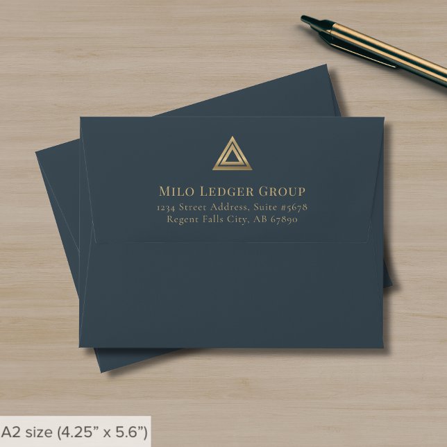 Address Business Envelope Logo A2 Note Card (Creator Uploaded)