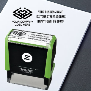 Address Business Stamps With Logo