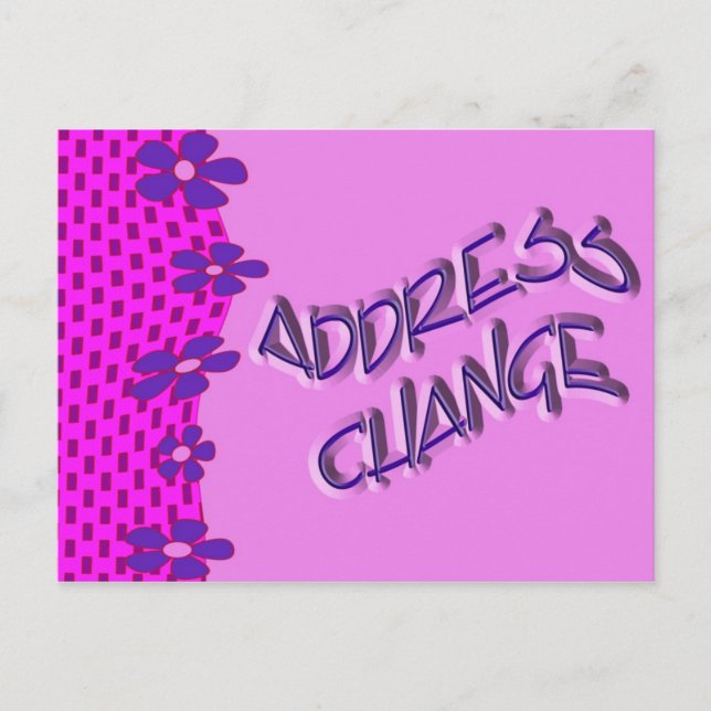 Address Change Announcement Postcard (Front)