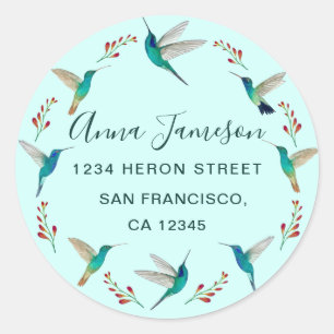 Address Classic Round Sticker