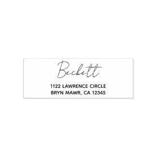 Address Custom Handwritten Self-inking Stamp