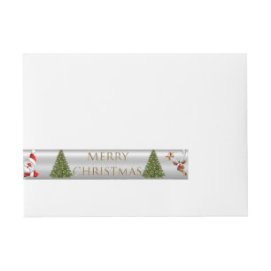 Address Enveloping Label and Papa Noel