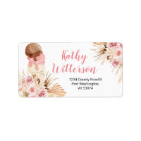 Address Label Boho ice cream floral Baby Shower