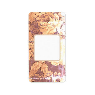 Address Label FLOWER ART AND DESIGN STYLE