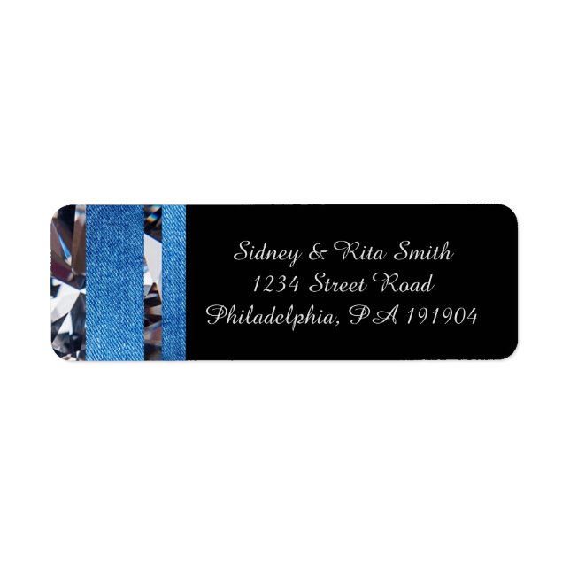 Address Label for Denim & Diamonds Collection II (Front)