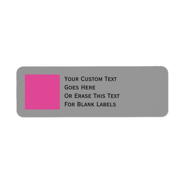 Address Label Template (Front)
