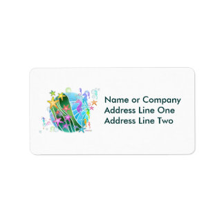 Address Label - Under the Sea Pop Art