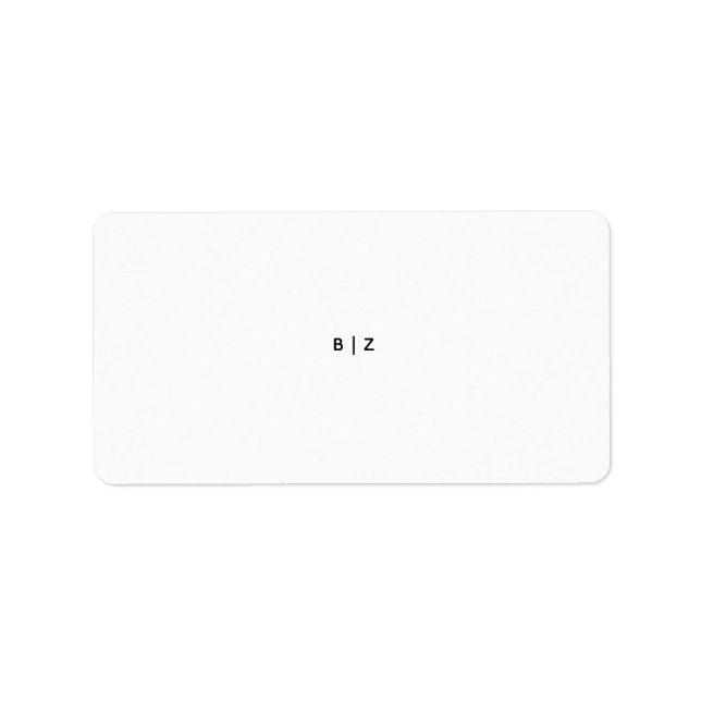Address Labels (Front)