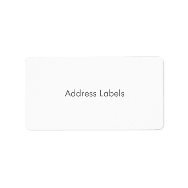 Address Labels (Front)