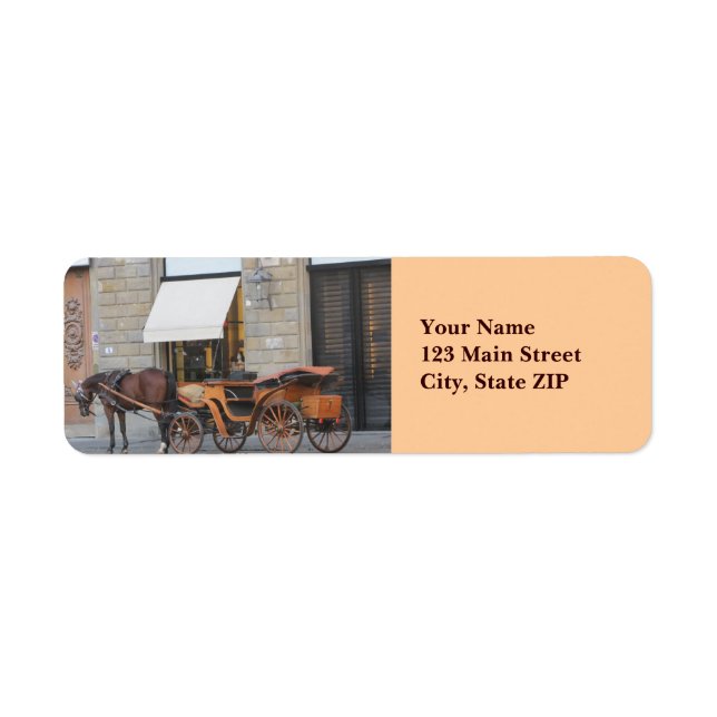 Address Labels--Horse & Carriage (Front)