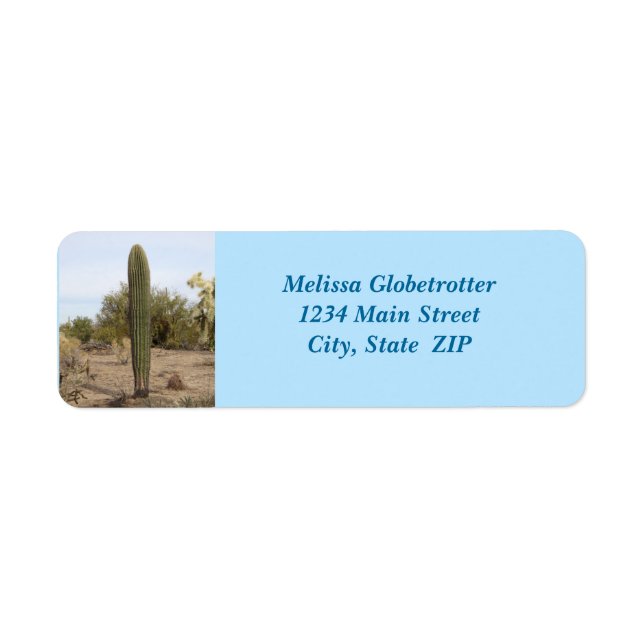 Address Labels--No Arm Saguaro (Front)