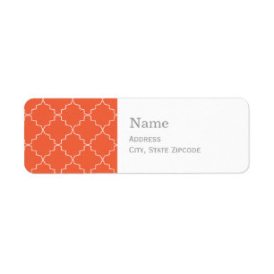 Address Labels     Orange