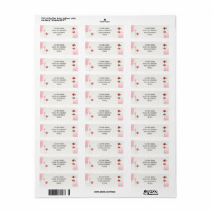 Address Labels "Poppies"