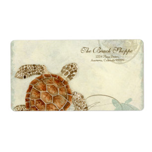 Address Labels - Sea Turtle Coastal Beach