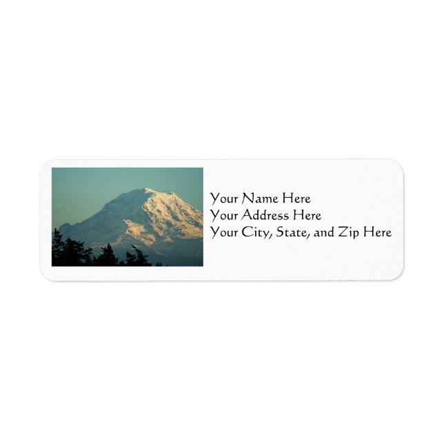 Address Labels: Winter Mt. Rainier (Front)