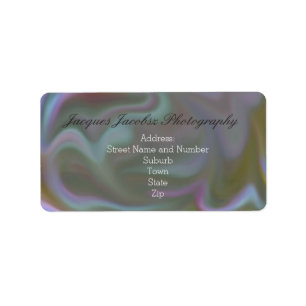 Address Labels with Retro Tie Dye Style Background