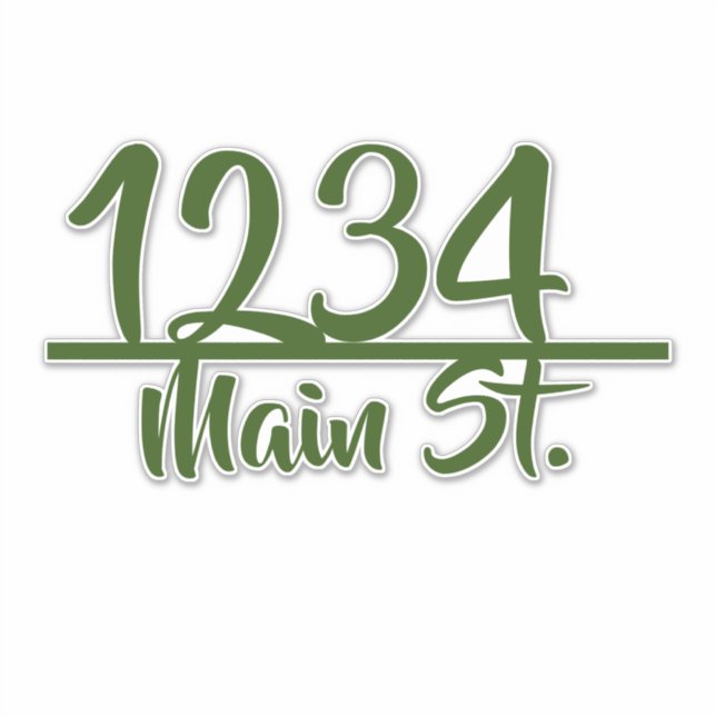 Address mailbox sticker (Front)