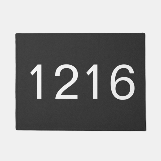 Address Numbers House  Doormat (Front)