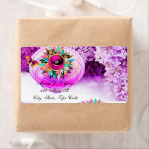 Address Return Labels Floral