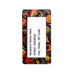 Address Rosepaint Rosemaling 4 of 6 Label
