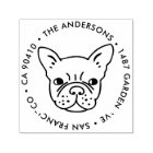 Address Stamp, French bulldog address stamp