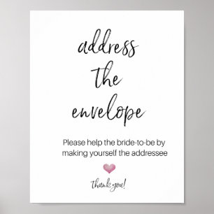 ADDRESS THE ENVELOPE FOR SHOWER poster