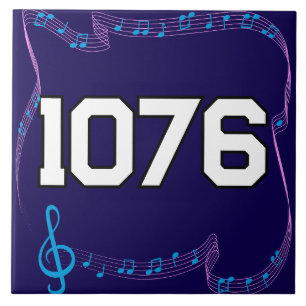 Address Tile Musical Family Editable Numbers